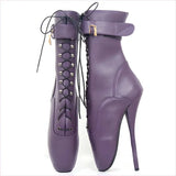 18cm Ballet Front-less Lace-up Knee-high Boots