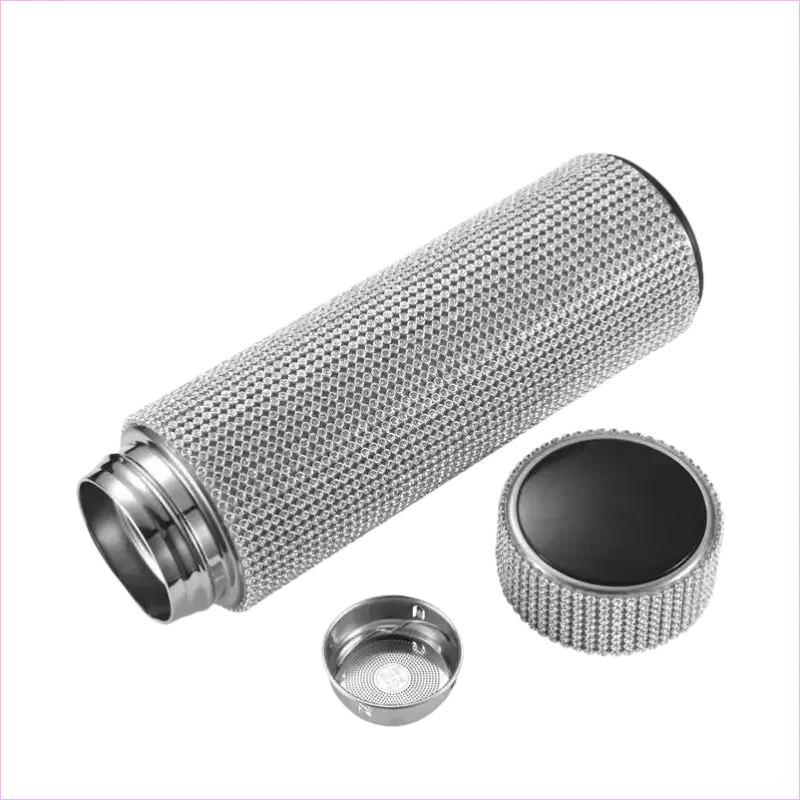 500ml Rhinestone Thermos Bottle Stainless Steel Flask for Girls