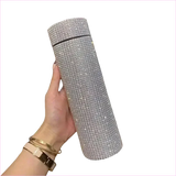 500ml Rhinestone Thermos Bottle Stainless Steel Flask for Girls