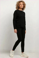 Adjacent Knit Sweatpants Unique Style