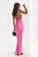 Adjustable Strap Backless Dress Unique Style Fashion