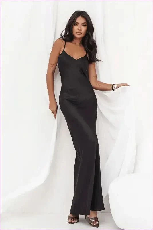 Adjustable Strap Backless Dress Unique Style Fashion