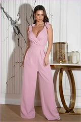 Airy Wide Leg Jumpsuit Unique Style Fashion