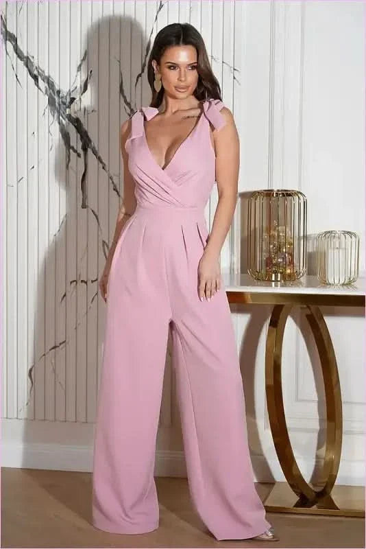 Airy Wide Leg Jumpsuit Unique Style Fashion