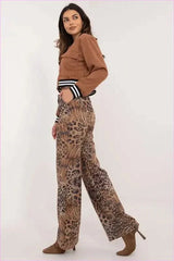 Animal Print Trousers Unique Style Fashion