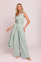 Asymmetrical Jumpsuit Unique Fashion Style