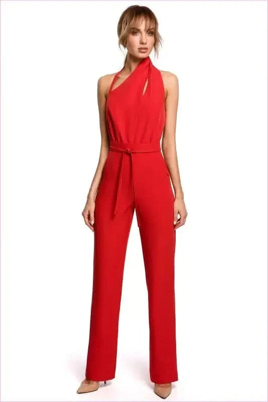 Asymmetrical Occasion Jumpsuit Unique Fashion Style