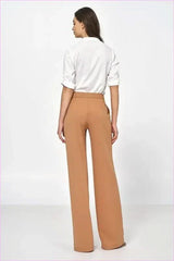 Beige Loose Pants Unique Style Fashion