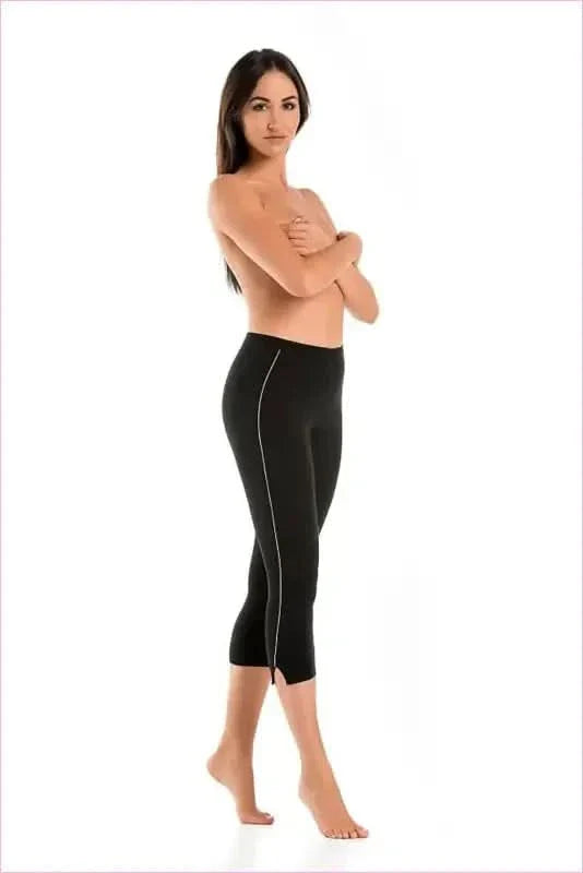 Black Capri Leggings Unique Style Fashion