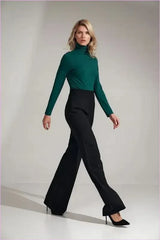 Black High Rise Bell Bottoms Unique Style