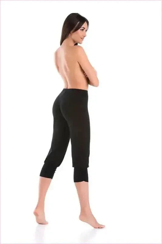 Black Knee High Cotton Gaiters Unique Style Fashion