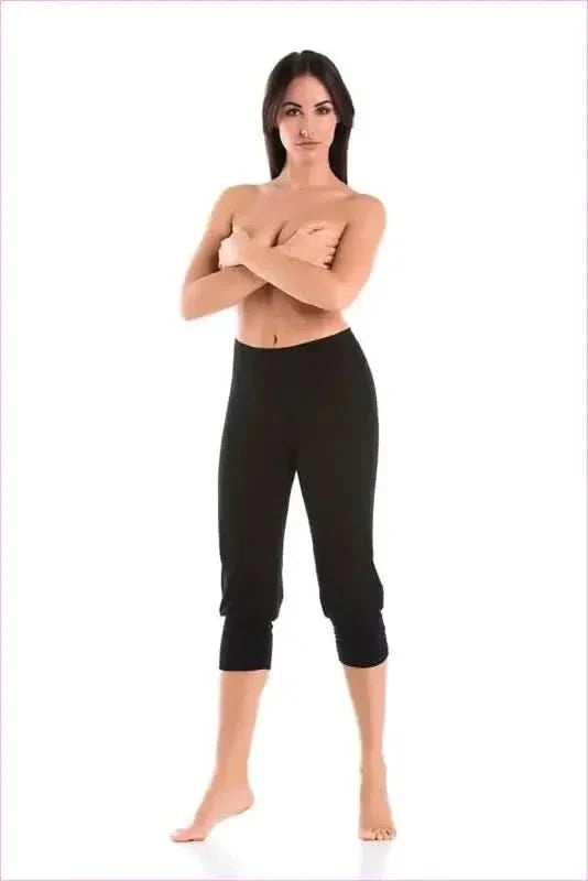 Black Knee High Cotton Gaiters Unique Style Fashion