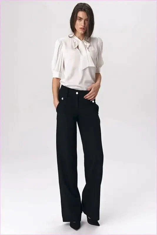 Black Palazzo Trousers Unique Fashion Style