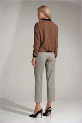 Black Pleated Trousers Unique Style Fashion