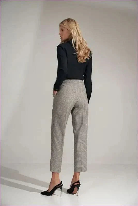 Black Pleated Trousers Unique Style Fashion
