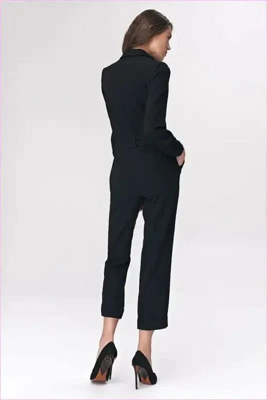 Black Women's Suit Unique Office Style Fashion
