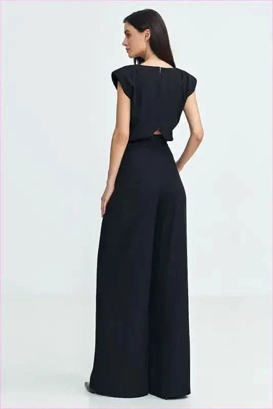 Boat Neck Jumpsuit Unique Style Fashion