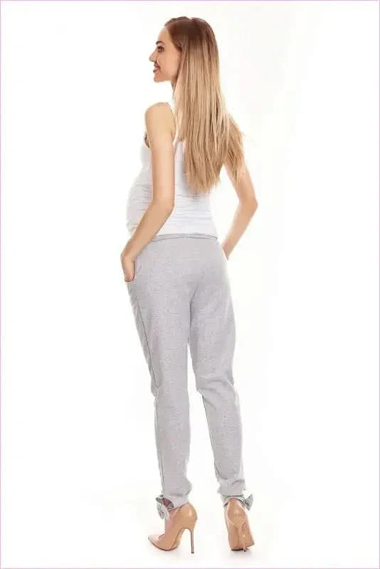 Bow Detail Maternity Sweatpants for Unique Style