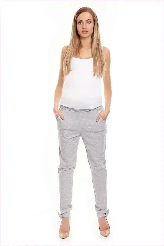 Bow Detail Maternity Sweatpants for Unique Style