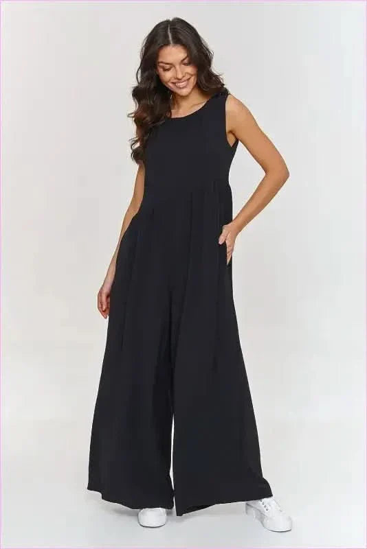 Breezy Maxi Jumpsuit Loose Cut Wide Legs for Women