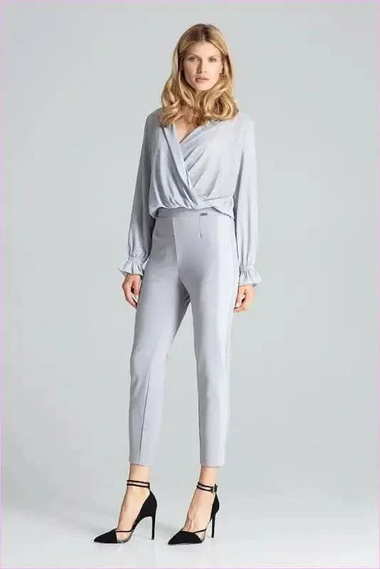 Brocade Stripe Black Trousers Unique Fashion Style