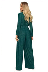 Brocade Trim Jumpsuit Unique Fashion Style