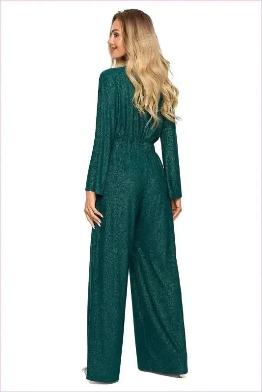 Brocade Trim Jumpsuit Unique Fashion Style