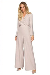 Brocade Trim Jumpsuit Unique Fashion Style
