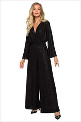 Brocade Trim Jumpsuit Unique Fashion Style