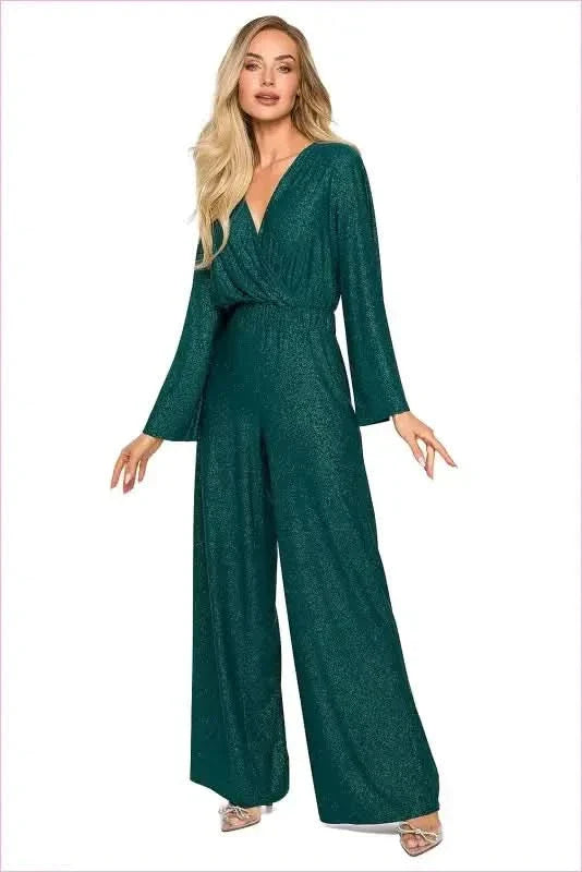 Brocade Trim Jumpsuit Unique Fashion Style