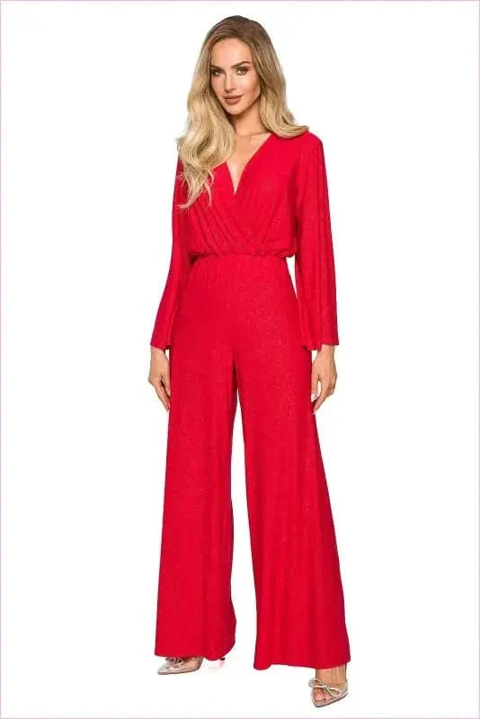 Brocade Trim Jumpsuit Unique Fashion Style