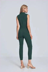 Brown Sleeveless Bodysuit Unique Fashion Style