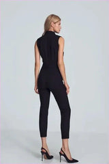 Brown Sleeveless Bodysuit Unique Fashion Style