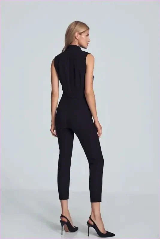 Brown Sleeveless Bodysuit Unique Fashion Style