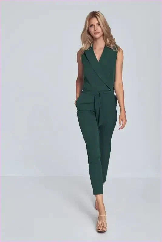 Brown Sleeveless Bodysuit Unique Fashion Style
