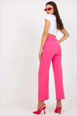 Button Front High Waisted Pants Unique Style