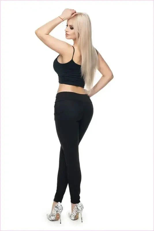 Button Trim Trousers Unique Style Fashion Pants
