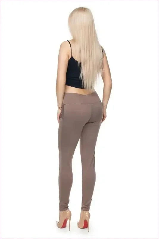 Button Trim Trousers Unique Style Fashion Pants
