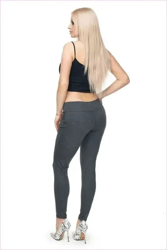 Button Trim Trousers Unique Style Fashion Pants