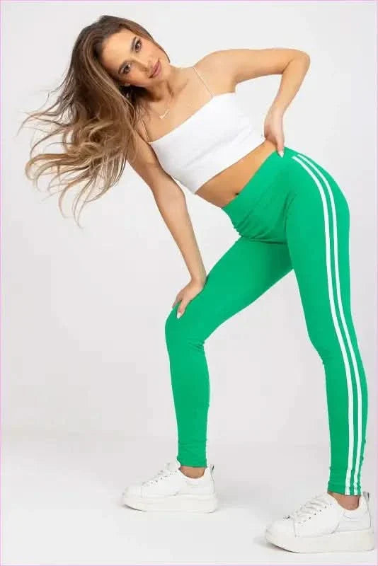 Buzz Green Fashionable Basic Leggings