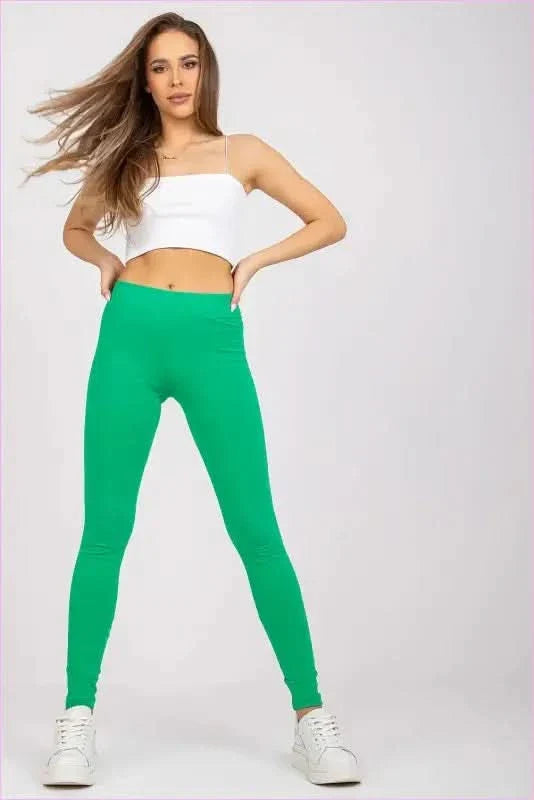 Buzz Green Fashionable Basic Leggings