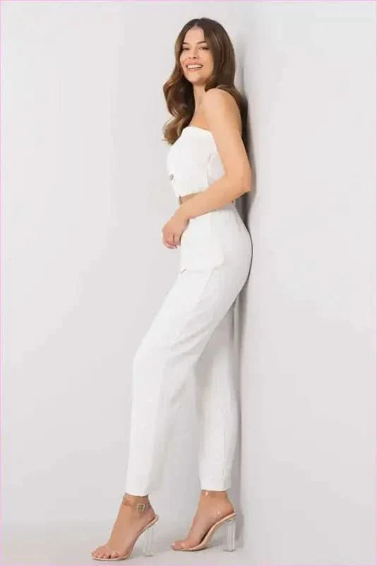 Casual Cotton Jumpsuit with Elastic Band
