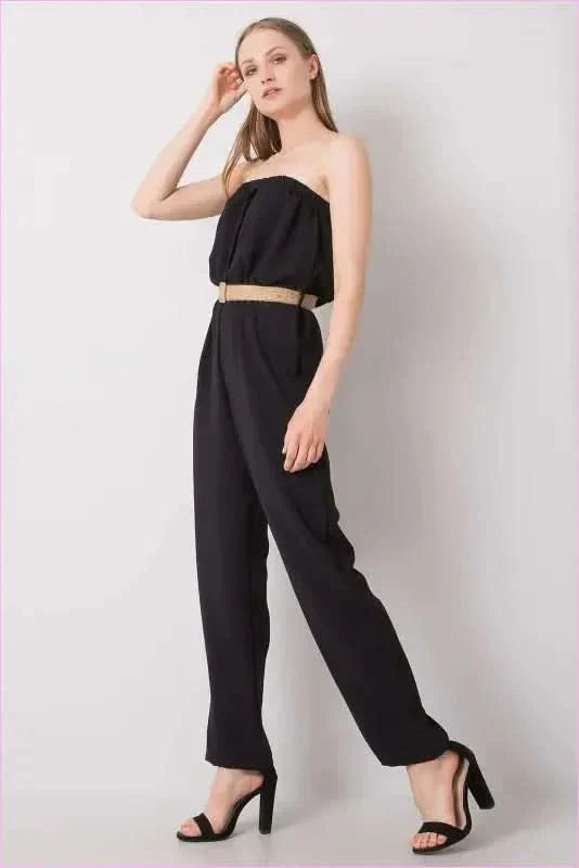 Casual Cotton Jumpsuit with Elastic Band