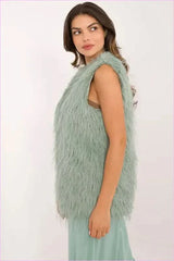 Casual Style Fur Vest Polyester Fashion