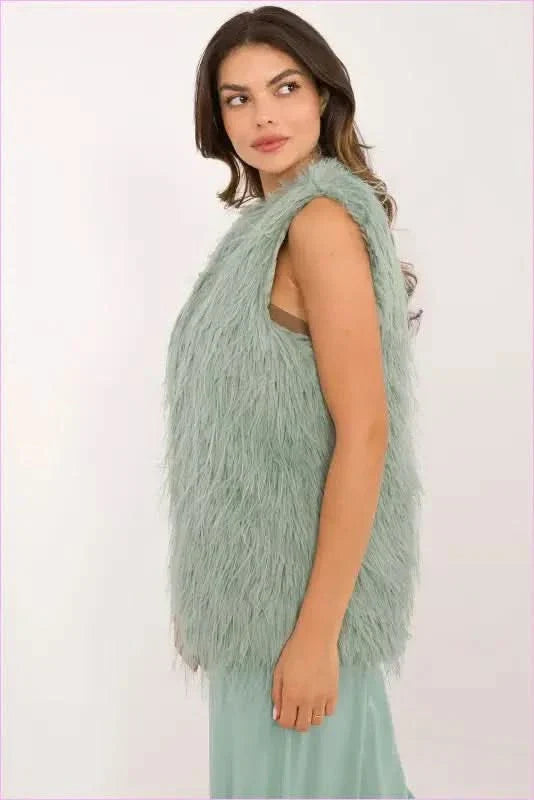 Casual Style Fur Vest Polyester Fashion