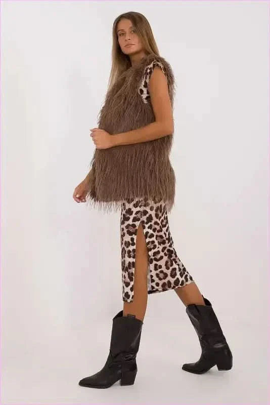Casual Style Fur Vest Polyester Fashion