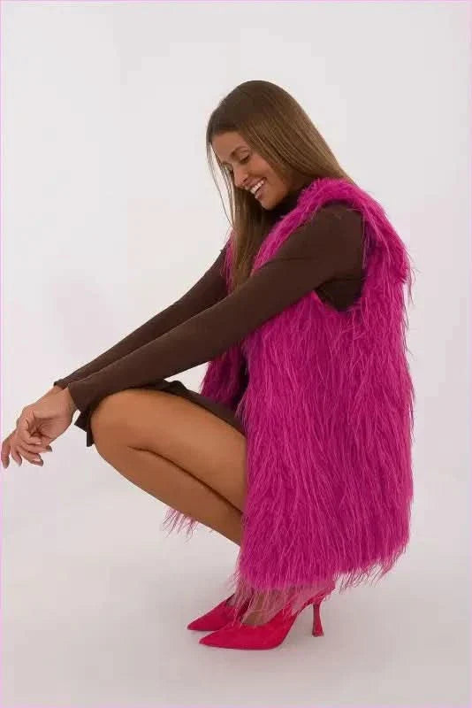 Casual Style Fur Vest Polyester Fashion