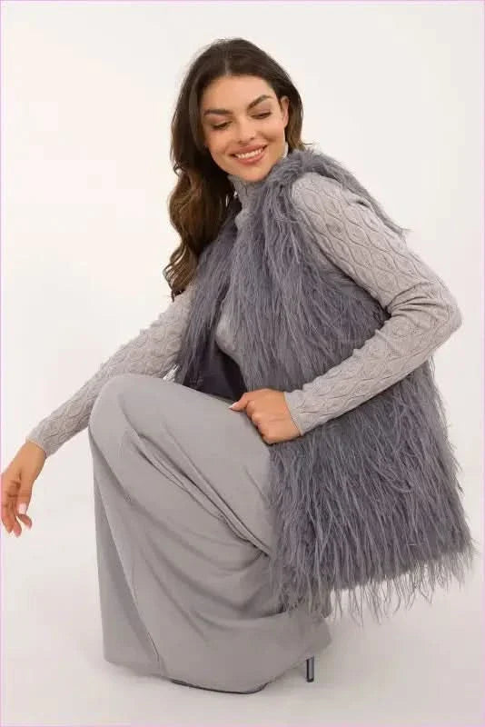 Casual Style Fur Vest Polyester Fashion