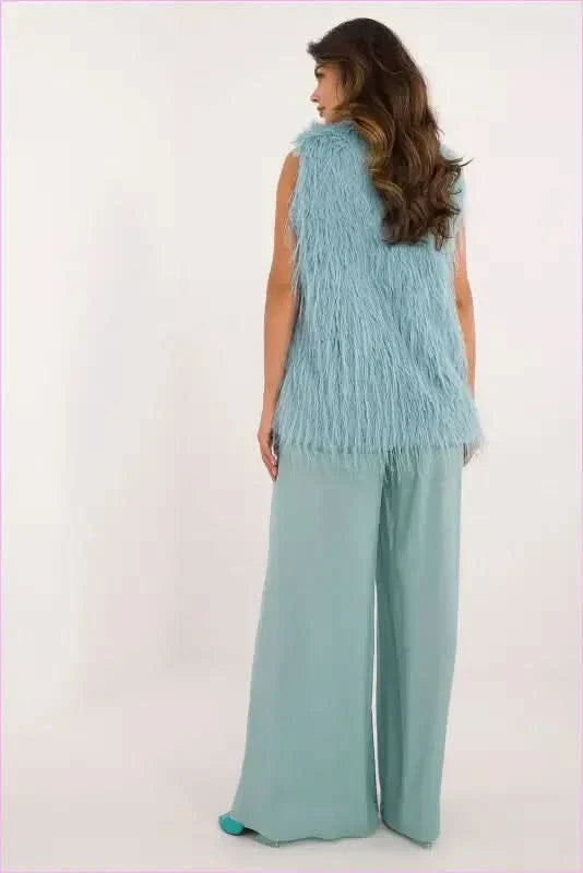 Casual Style Fur Vest Polyester Fashion