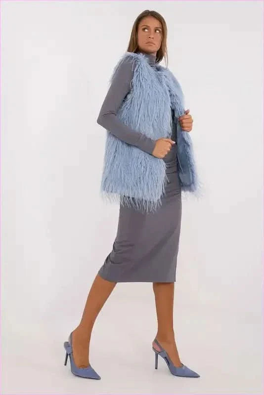 Casual Style Fur Vest Polyester Fashion